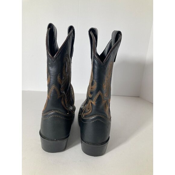 Boys‎ Smoky Mountain Brown Faux Leather Cowboy Boots 13.5 - Picture 4 of 7